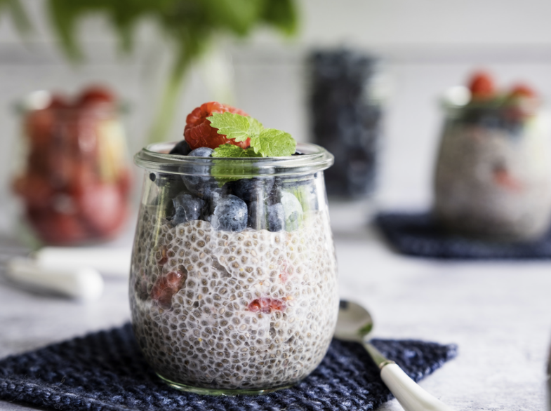 Chia seeds pudding