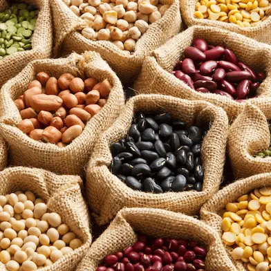 Colorful lentils